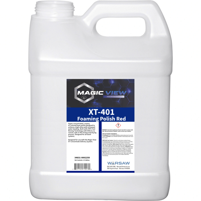 2.5 gallon of 34831-0002250 MV XT-401 Foaming Polish Red