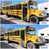 power wash before and after bus
