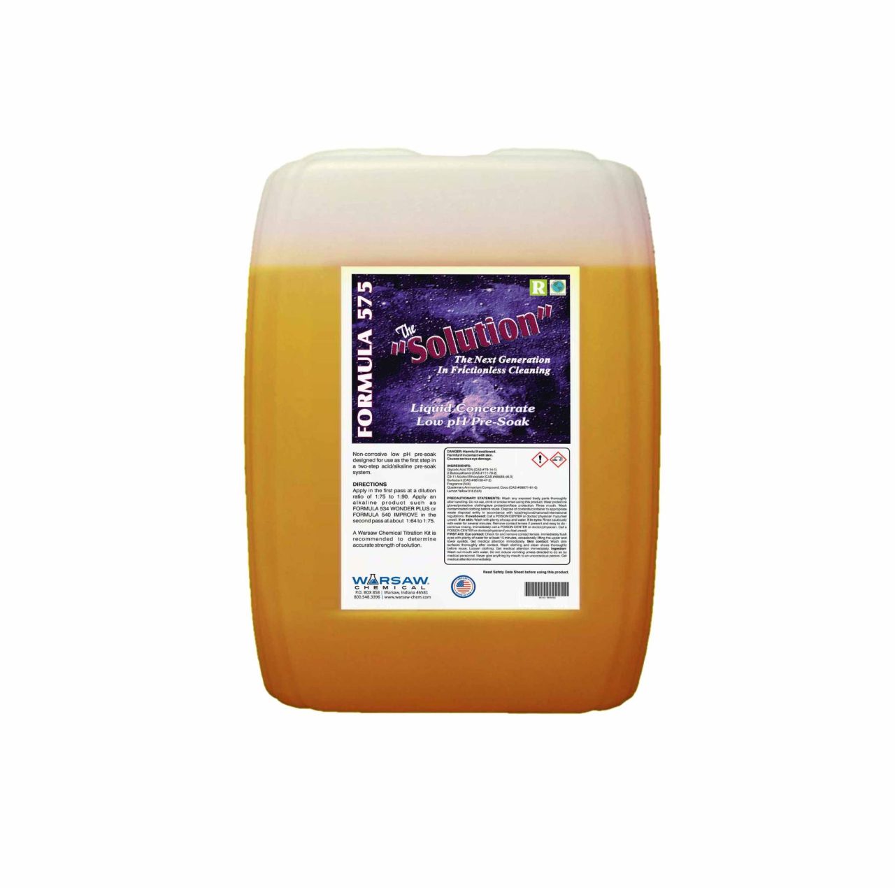 Formula 575 The Solution Presoak - Warsaw Chemical