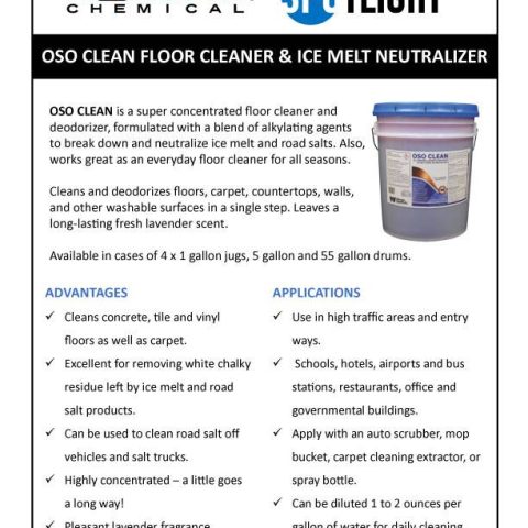 OSO Clean Floor Cleaner & Ice Melt Neutralizer